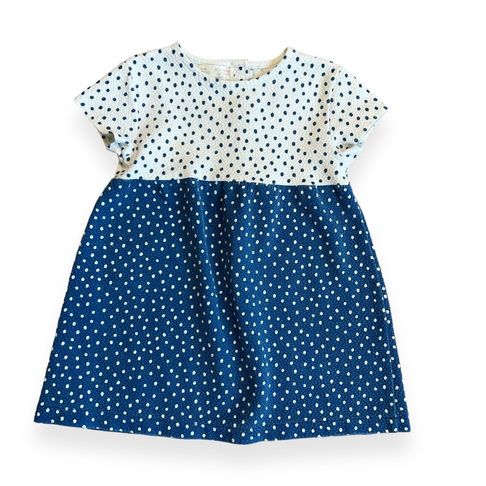 Zara Textured Polka Dot Dress - Picture 1 of 7